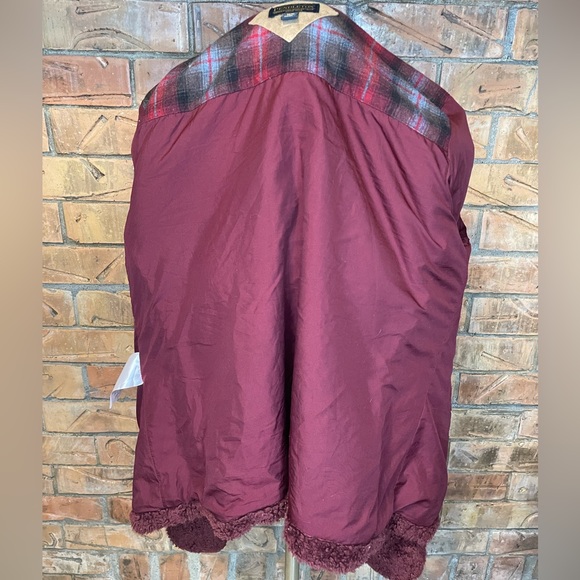Pendleton Woolen Mills Fuzzy Zip Jacket Maroon M - Picture 12 of 14